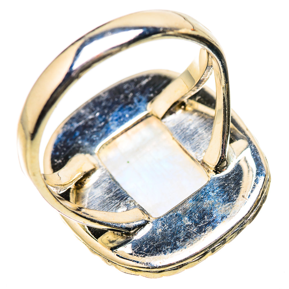 Rainbow Moonstone Rings handcrafted by Anasilvercos - RING134293 - Photo 3