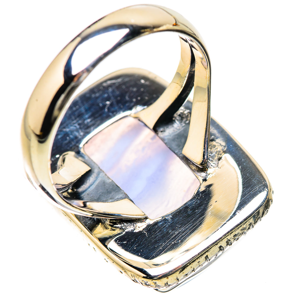 Blue Lace Agate Rings handcrafted by Anasilvercos - RING134294 - Photo 3