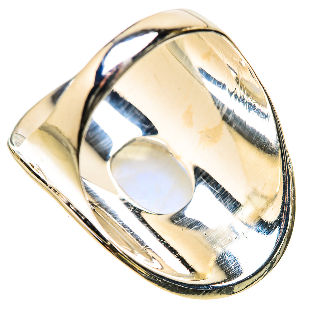 Rainbow Moonstone Rings handcrafted by Anasilvercos - RING134296 - Photo 3