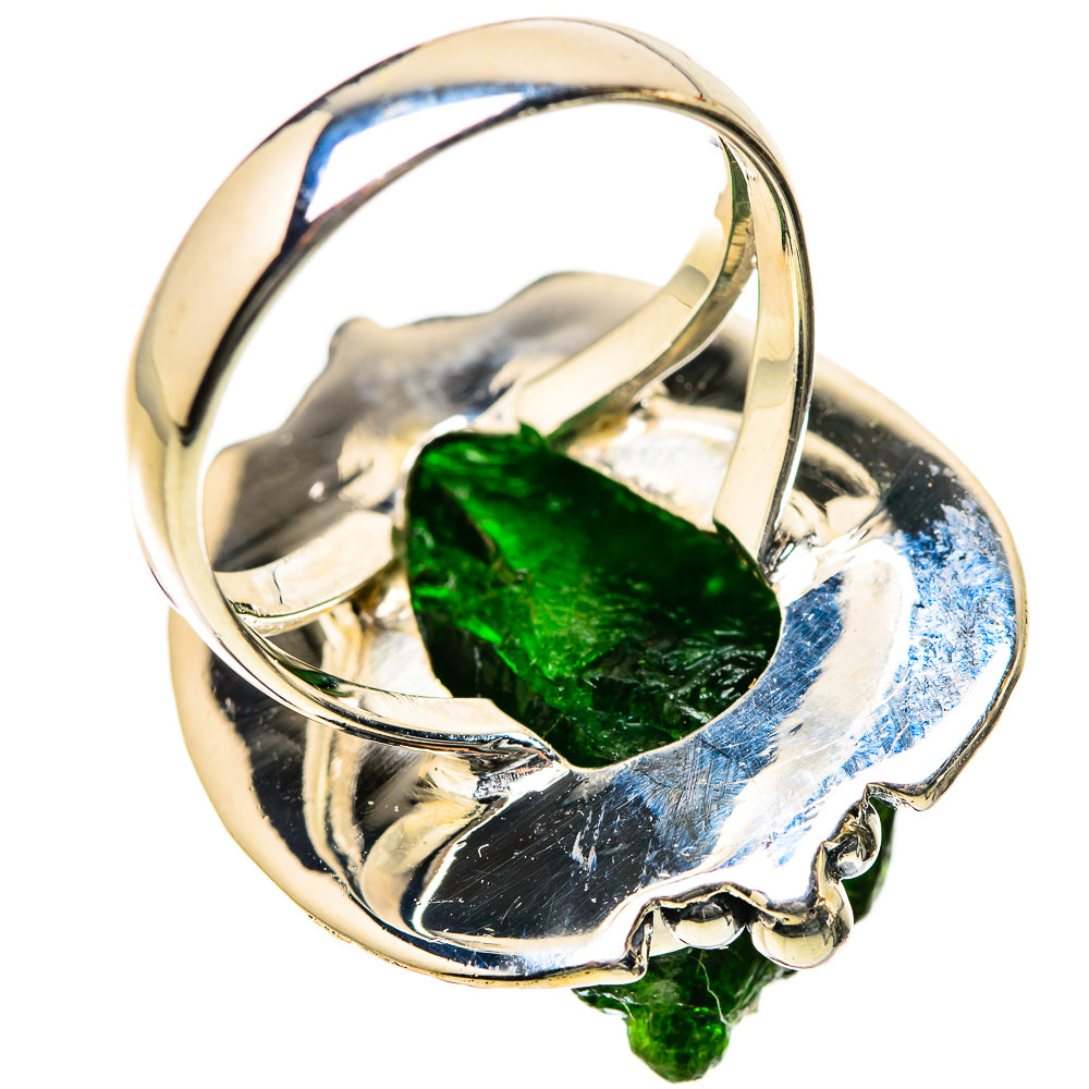 Chrome Diopside Rings handcrafted by Anasilvercos - RING134306 - Photo 3