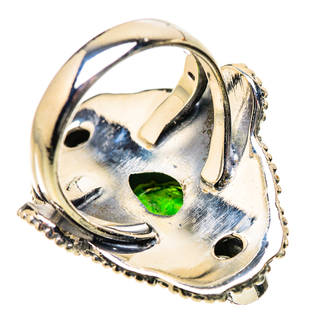 Chrome Diopside, Labradorite Rings handcrafted by Anasilvercos - RING134308 - Photo 3