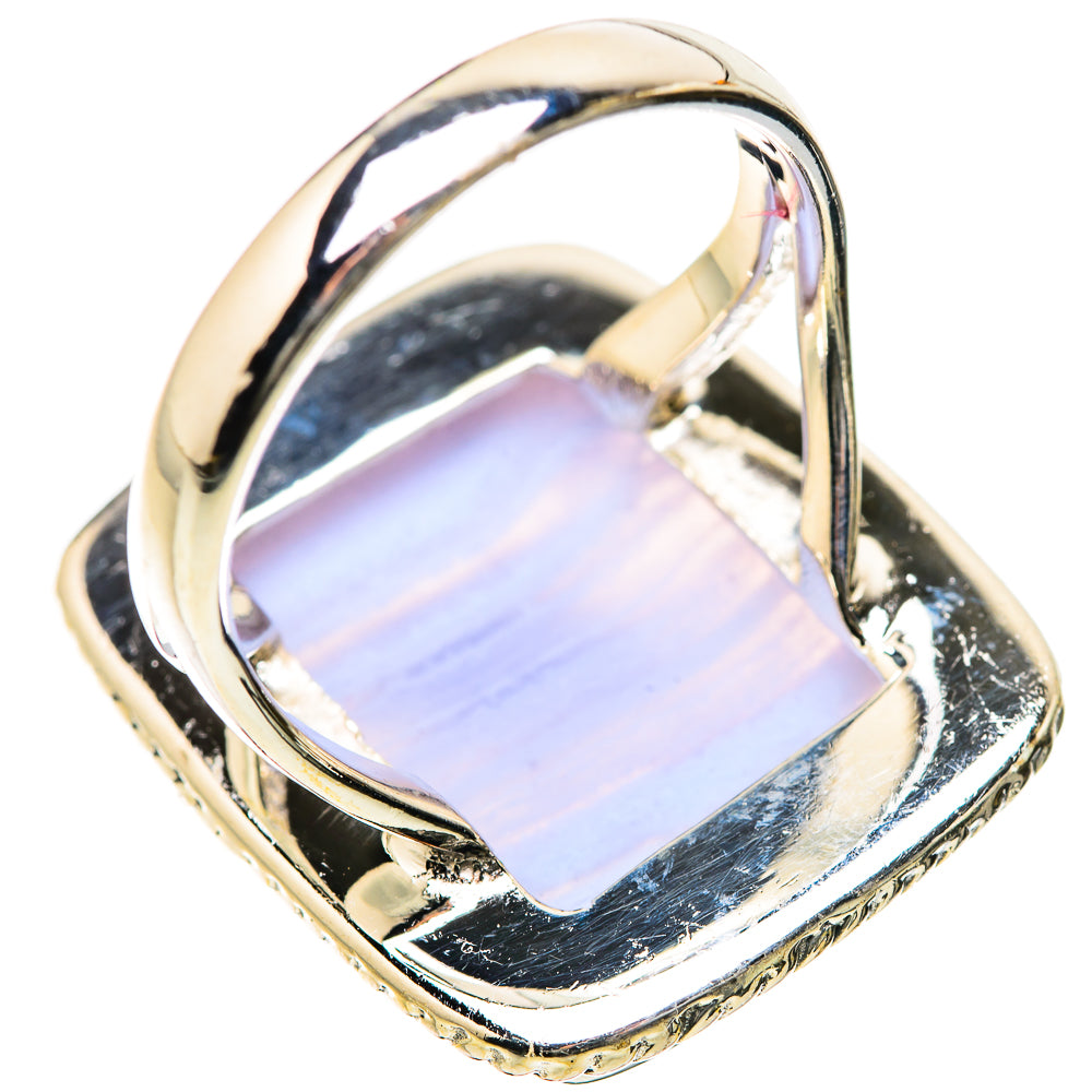 Blue Lace Agate Rings handcrafted by Anasilvercos - RING134312 - Photo 3