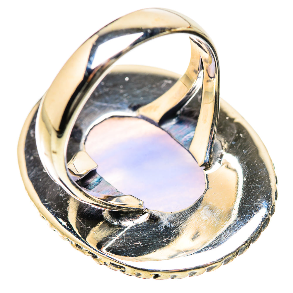 Blue Lace Agate Rings handcrafted by Anasilvercos - RING134321 - Photo 3