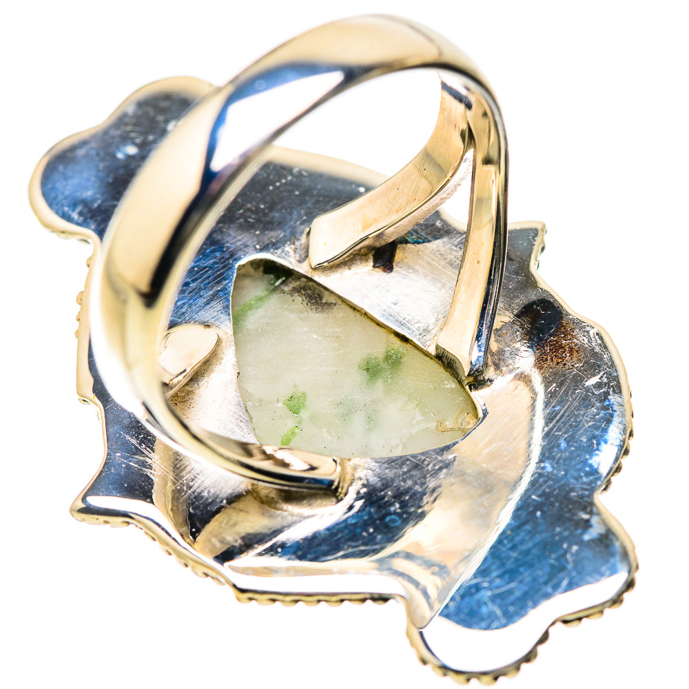 Green Tourmaline In Quartz Rings handcrafted by Anasilvercos - RING134330 - Photo 3