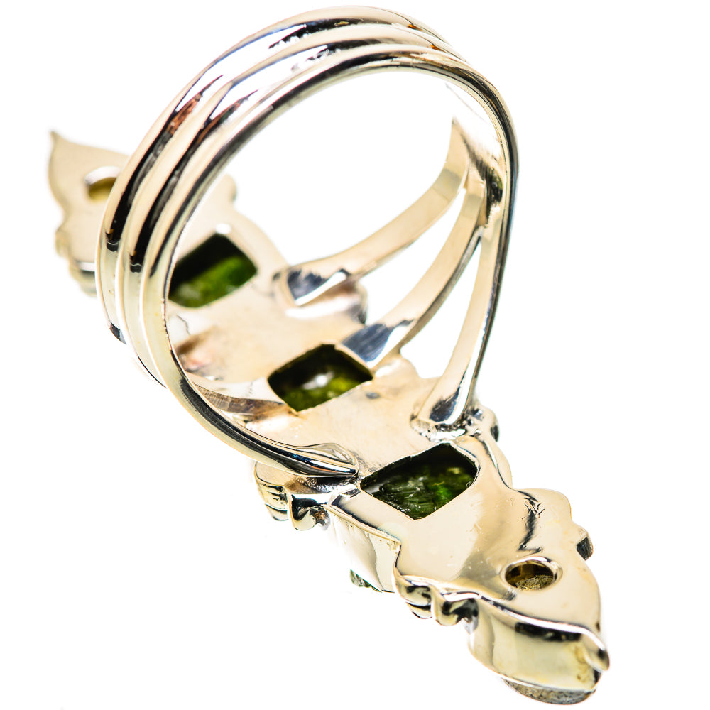 Green Tourmaline, Labradorite Rings handcrafted by Anasilvercos - RING134343 - Photo 3