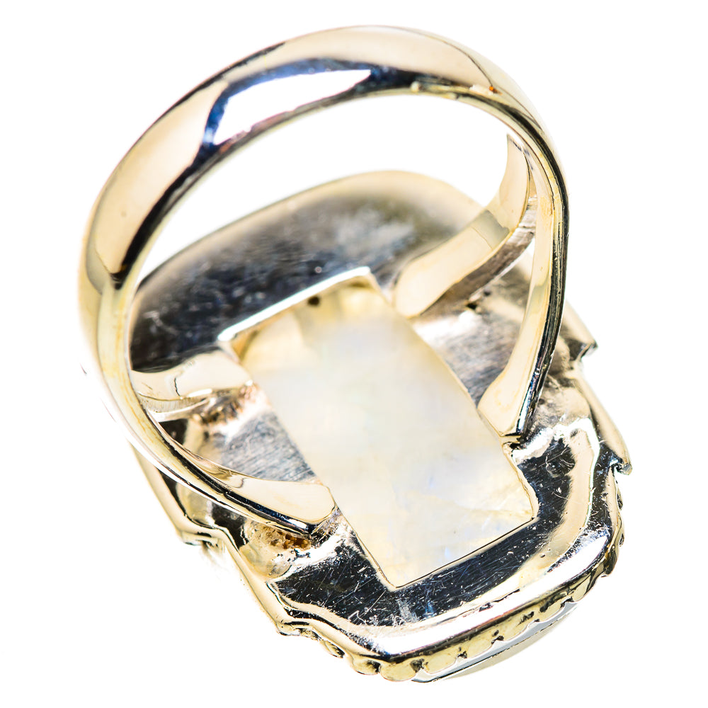 Rainbow Moonstone Rings handcrafted by Anasilvercos - RING134353 - Photo 3