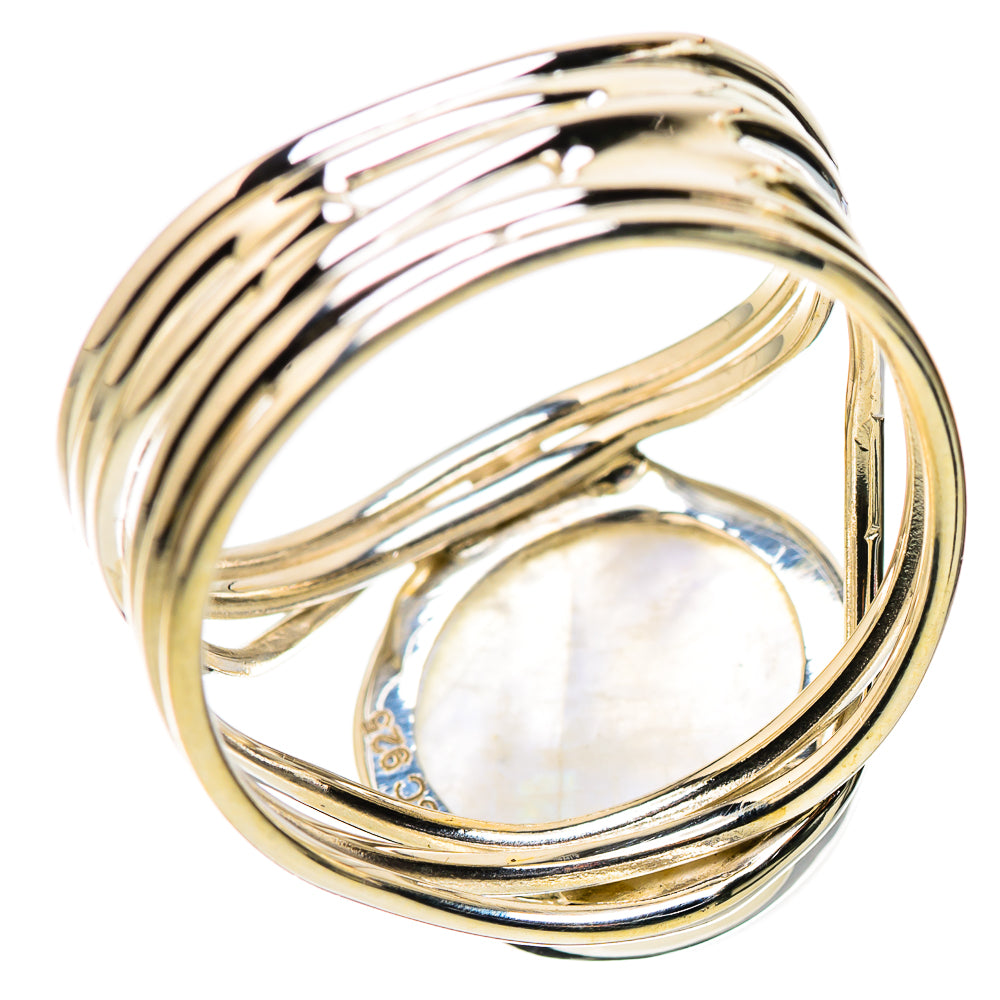 Rainbow Moonstone Rings handcrafted by Anasilvercos - RING134376 - Photo 3