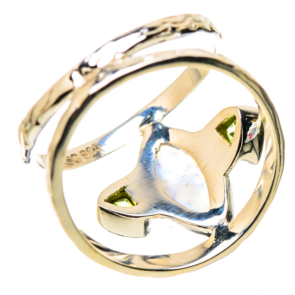 Rainbow Moonstone Rings handcrafted by Anasilvercos - RING134378 - Photo 3