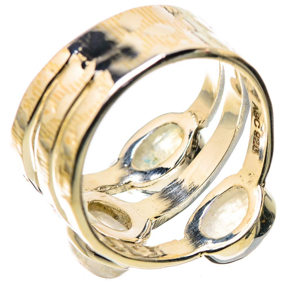 Rainbow Moonstone Rings handcrafted by Anasilvercos - RING134398 - Photo 3