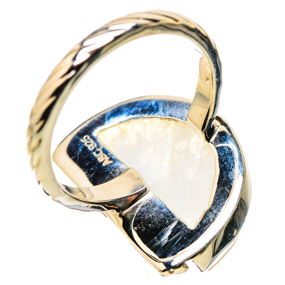 Rainbow Moonstone Rings handcrafted by Anasilvercos - RING134400 - Photo 3