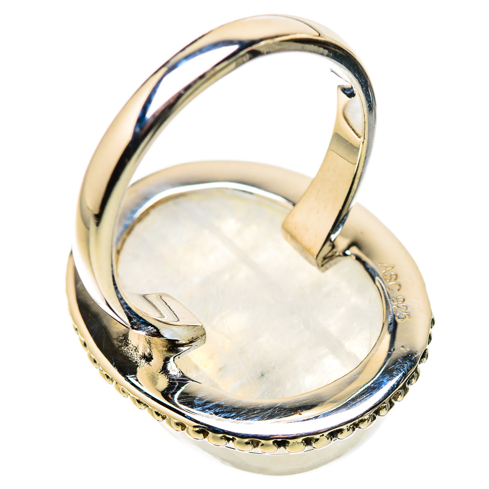 Rainbow Moonstone Rings handcrafted by Anasilvercos - RING134402 - Photo 3