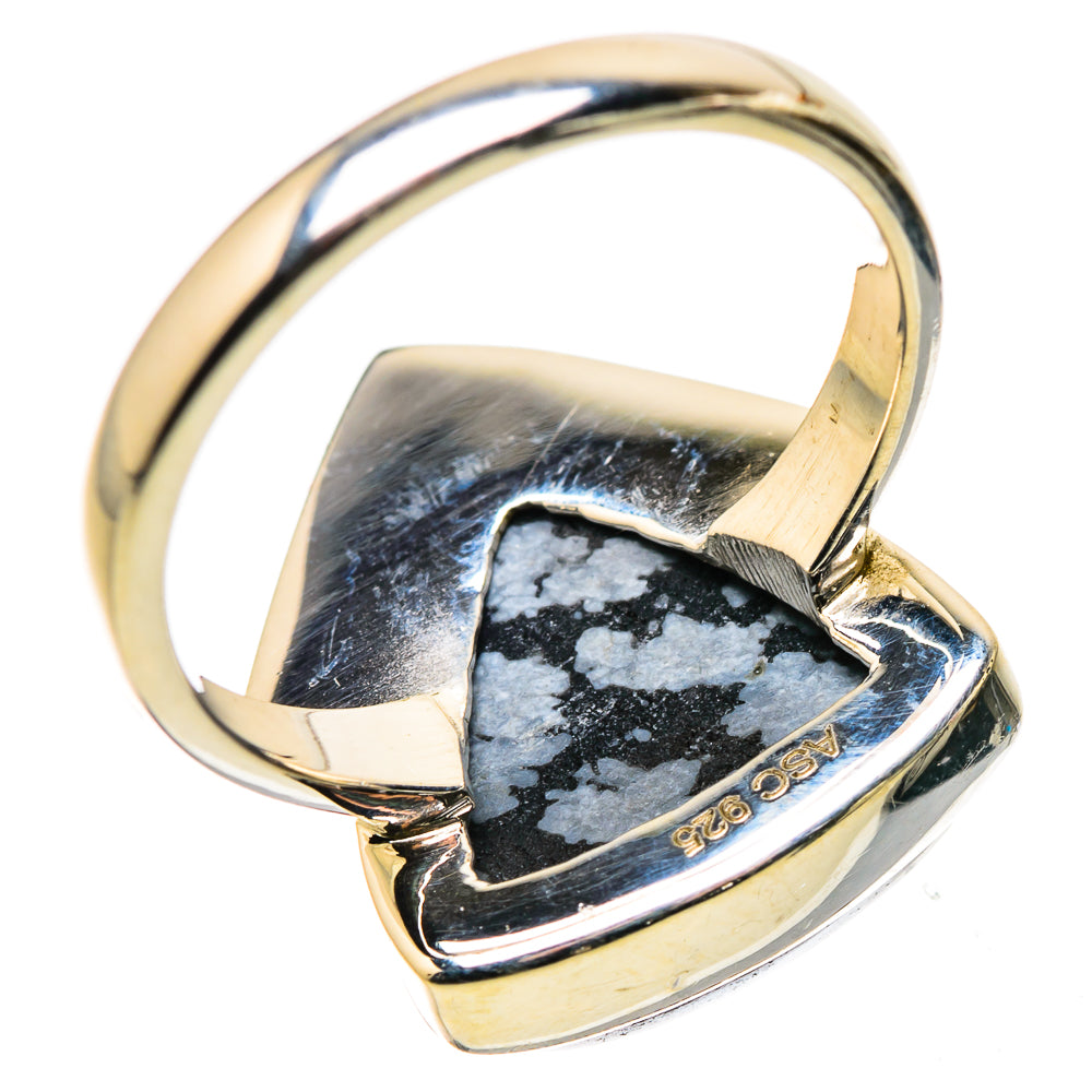 Snowflake Obsidian Rings handcrafted by Anasilvercos - RING134418 - Photo 3
