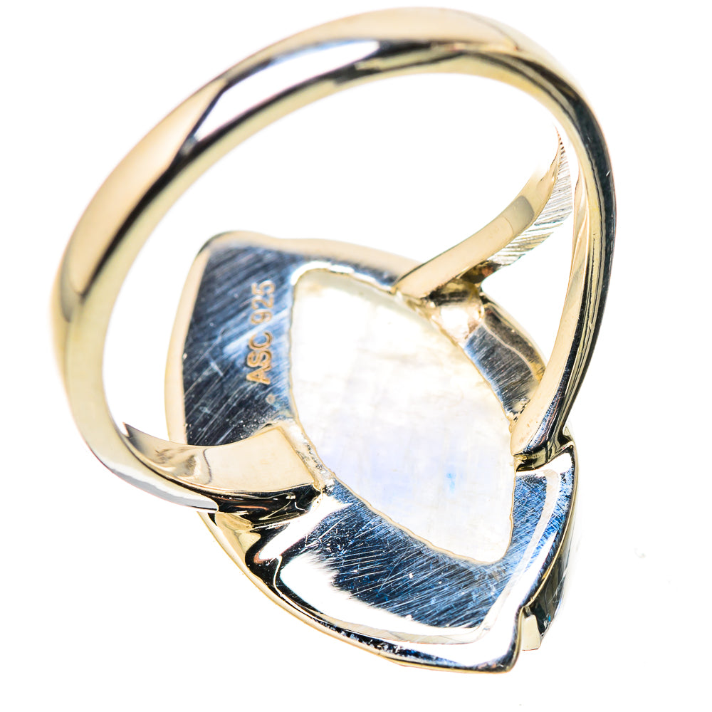 Rainbow Moonstone Rings handcrafted by Anasilvercos - RING134424 - Photo 3