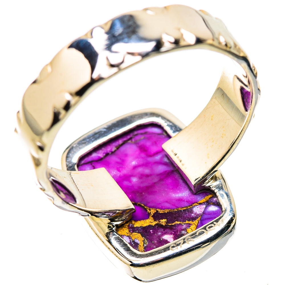 Purple Copper Composite Turquoise Rings handcrafted by Anasilvercos - RING134439 - Photo 3