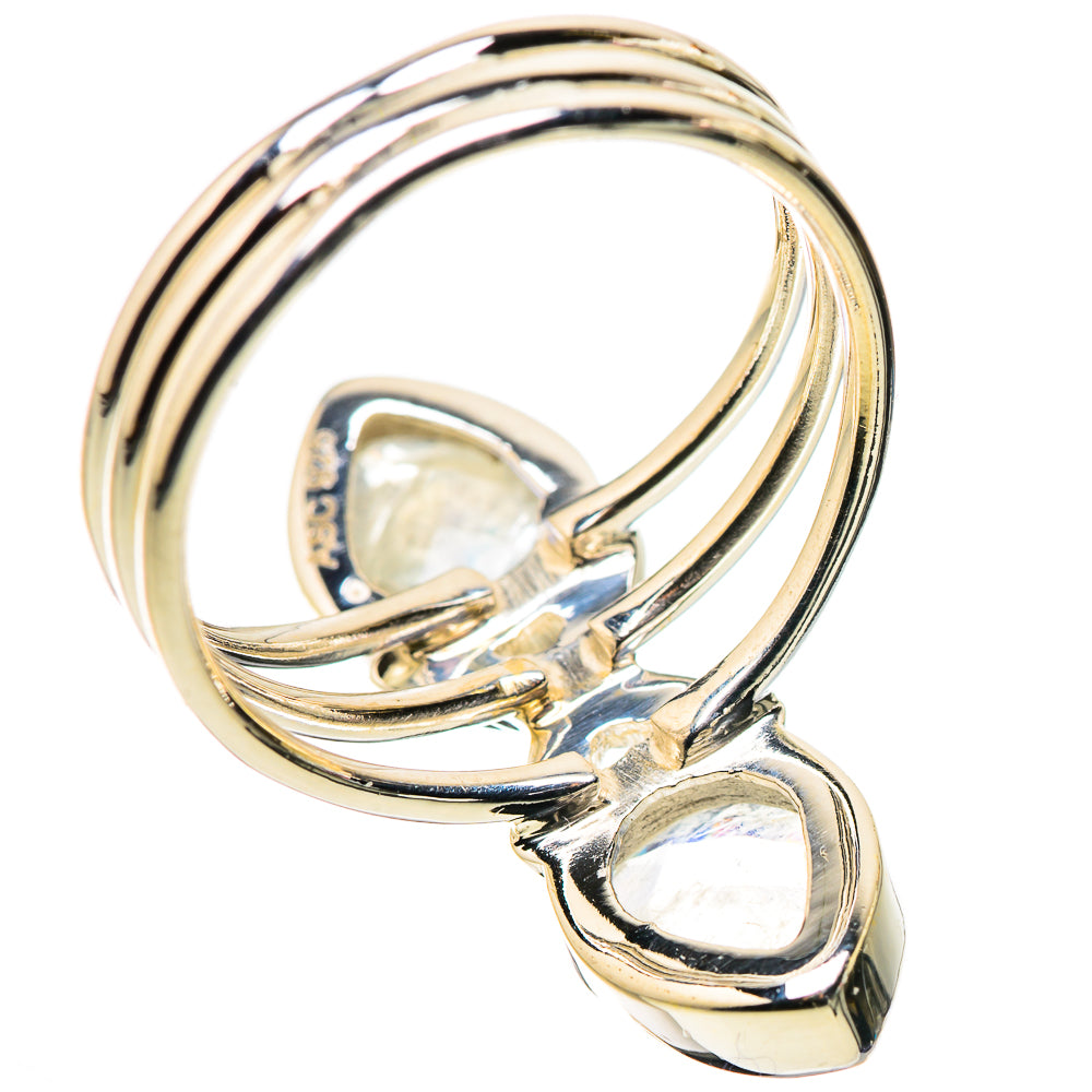 Rainbow Moonstone Rings handcrafted by Anasilvercos - RING134446 - Photo 3