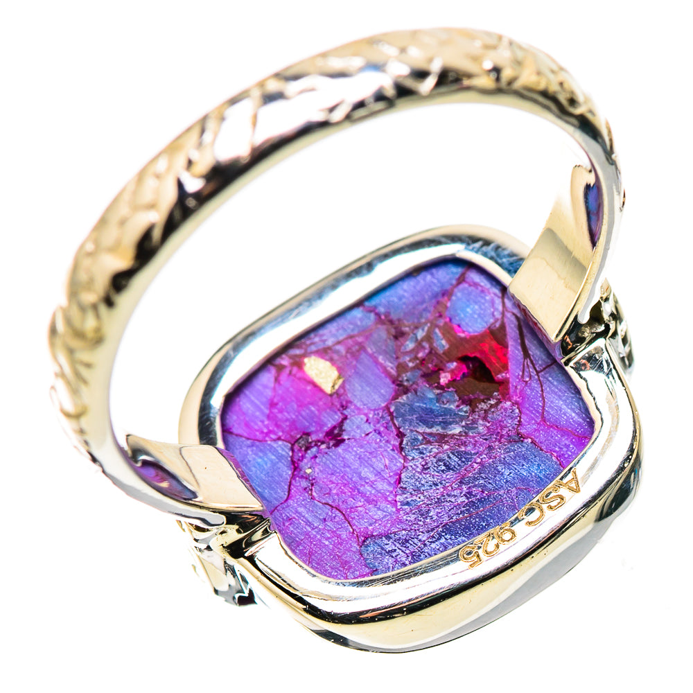 Purple Copper Composite Turquoise Rings handcrafted by Anasilvercos - RING134458 - Photo 3