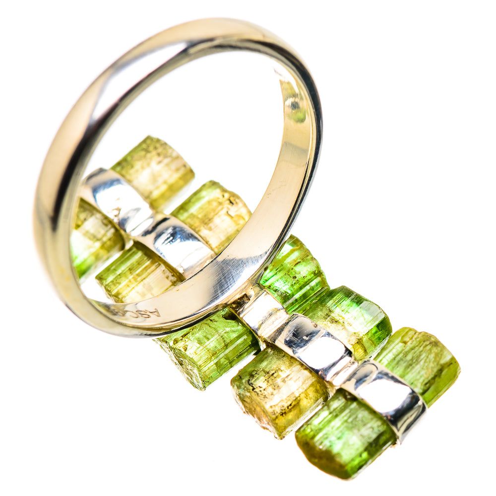 Green Tourmaline Rings handcrafted by Anasilvercos - RING134473 - Photo 3