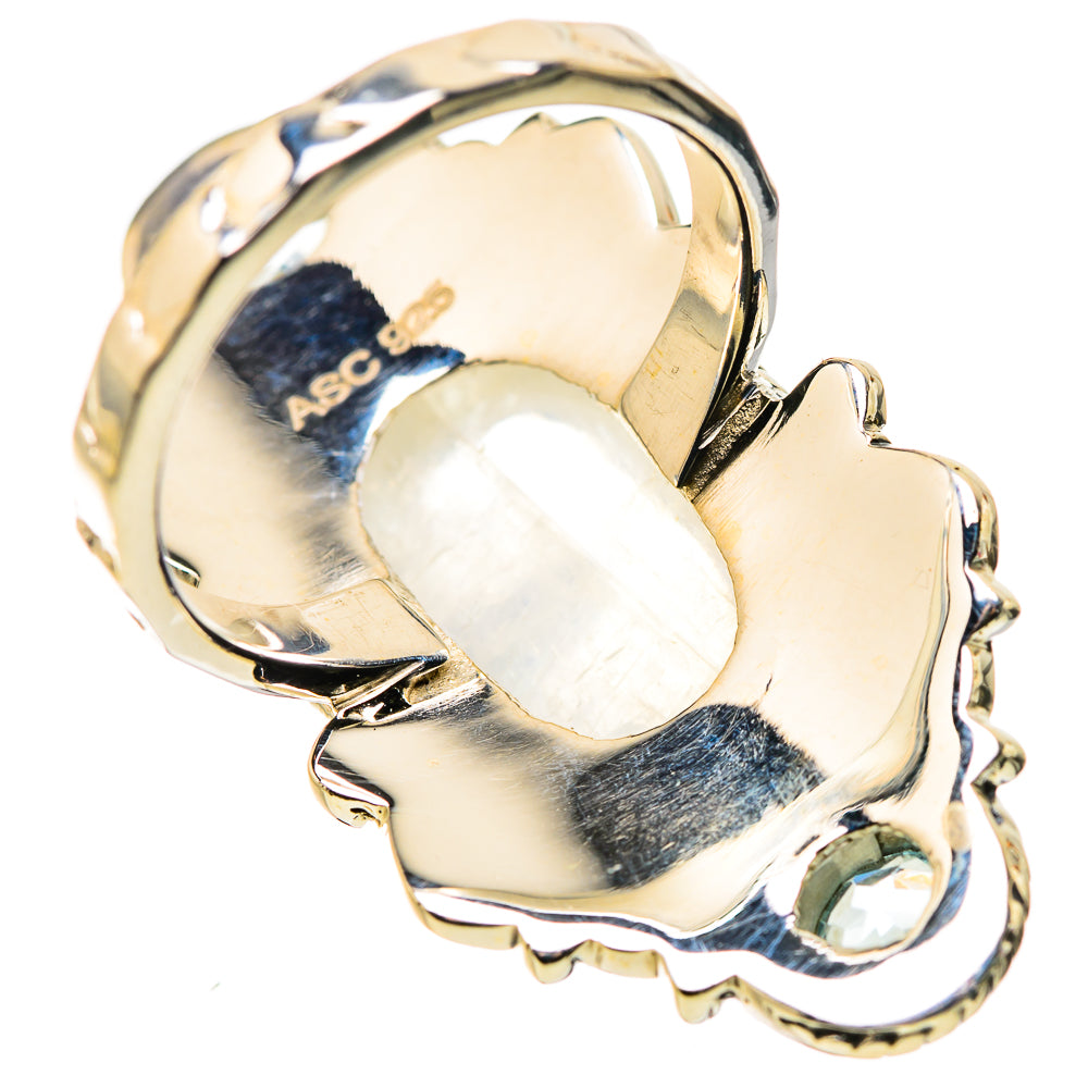 Rainbow Moonstone Rings handcrafted by Anasilvercos - RING134498 - Photo 3