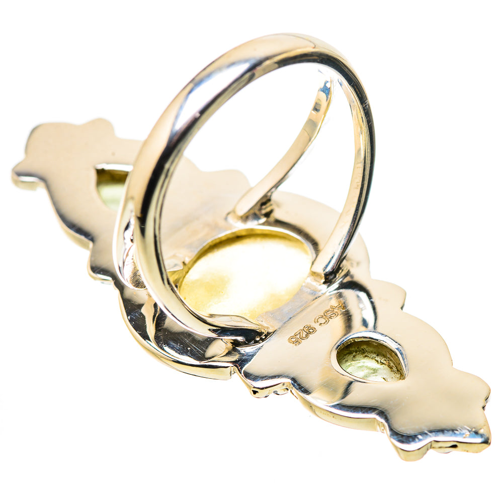 Libyan Desert Glass Rings handcrafted by Anasilvercos - RING134500 - Photo 3