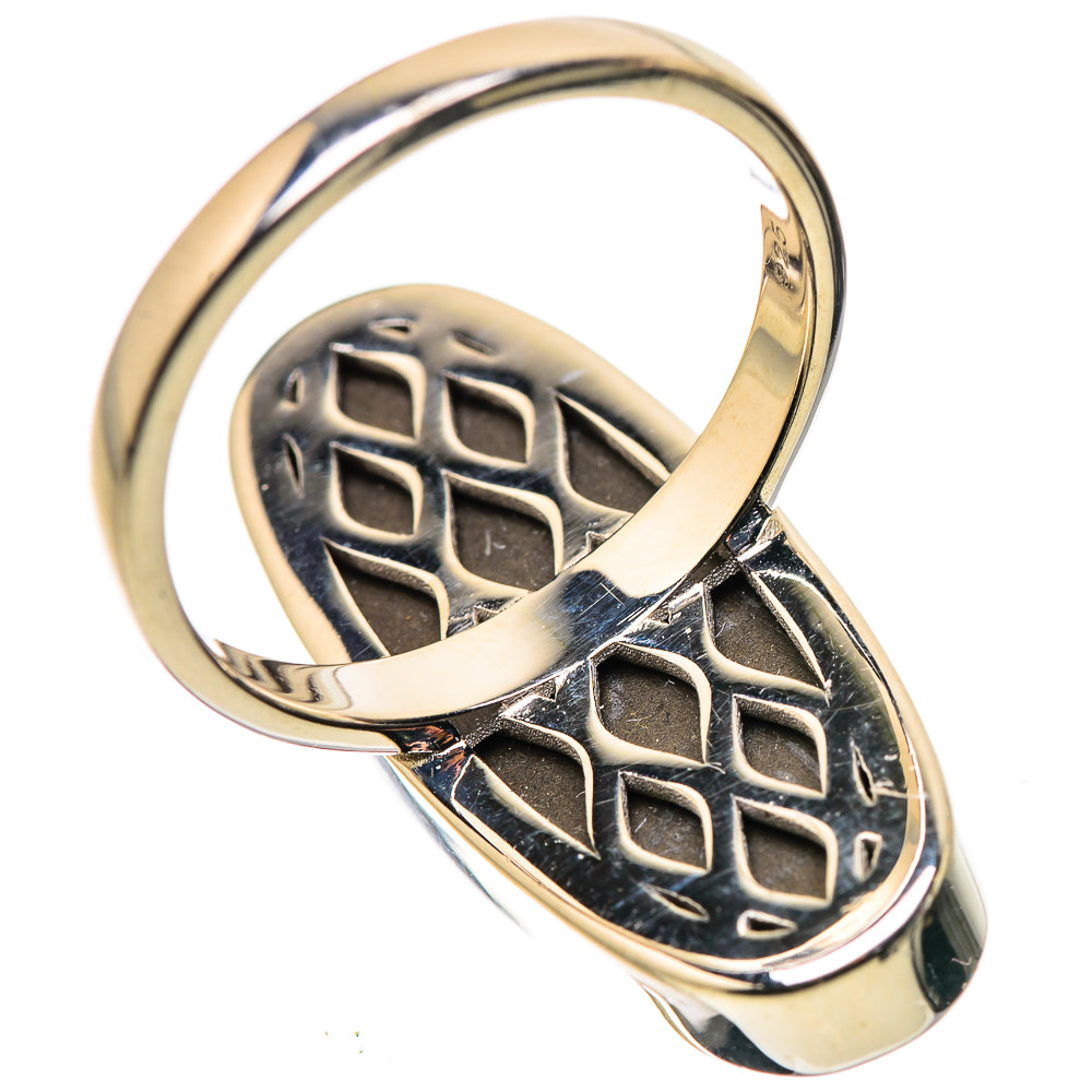 AAA Canadian Ammolite Rings handcrafted by Anasilvercos - RING134517