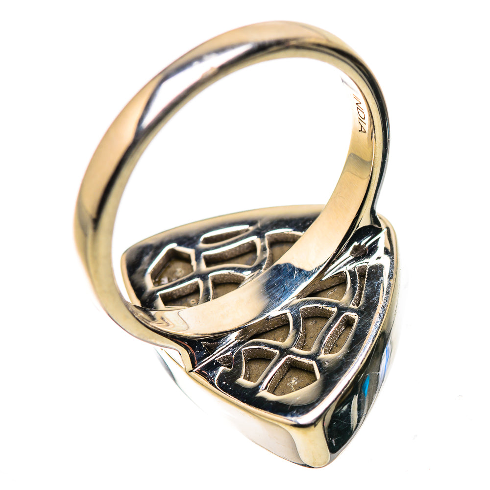 AAA Canadian Ammolite Rings handcrafted by Anasilvercos - RING134524