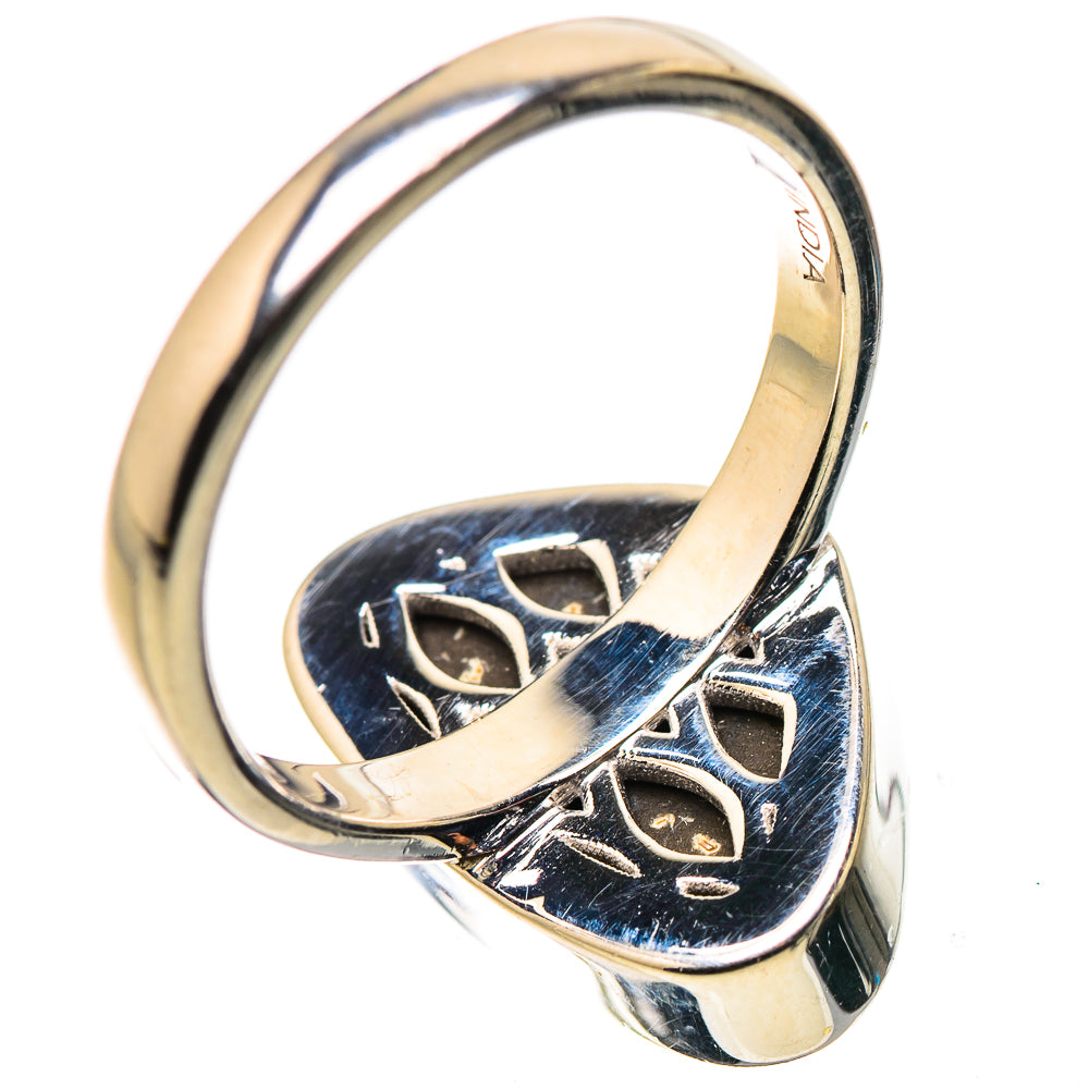 AAA Canadian Ammolite Rings handcrafted by Anasilvercos - RING134531
