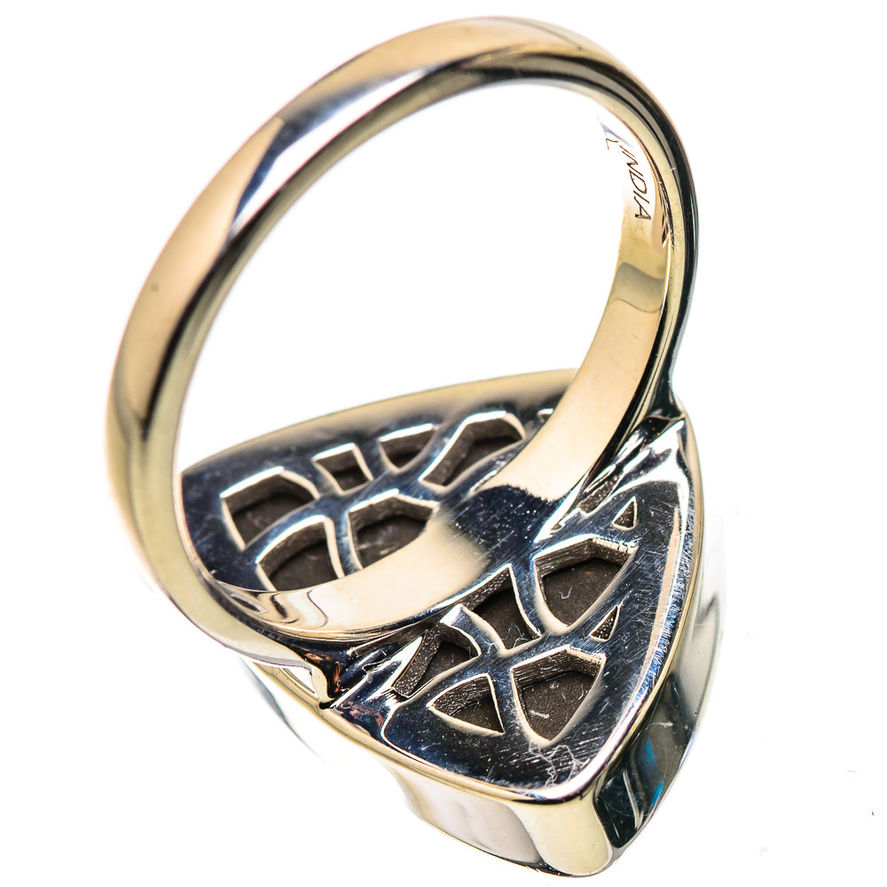 AAA Canadian Ammolite Rings handcrafted by Anasilvercos - RING134534
