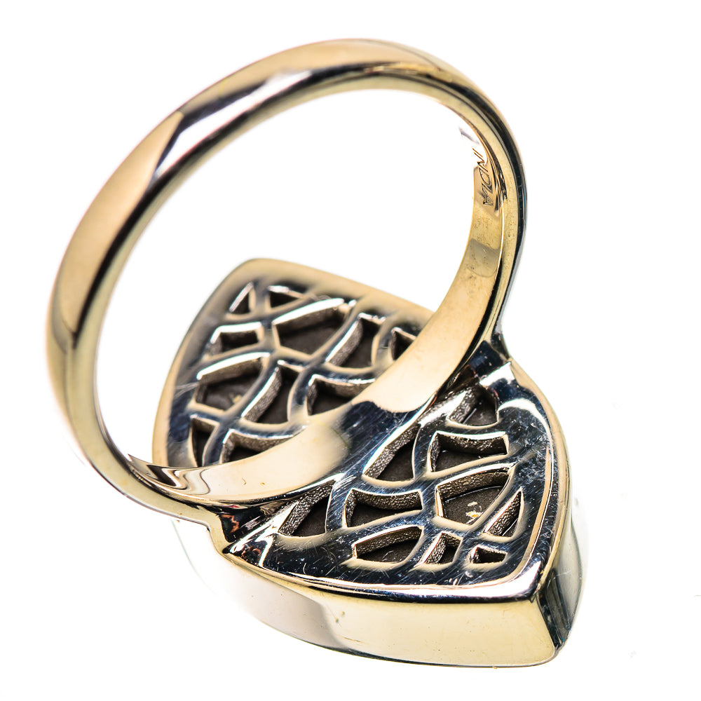AAA Canadian Ammolite Rings handcrafted by Anasilvercos - RING134536