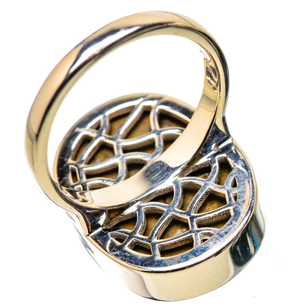 AAA Canadian Ammolite Rings handcrafted by Anasilvercos - RING134537
