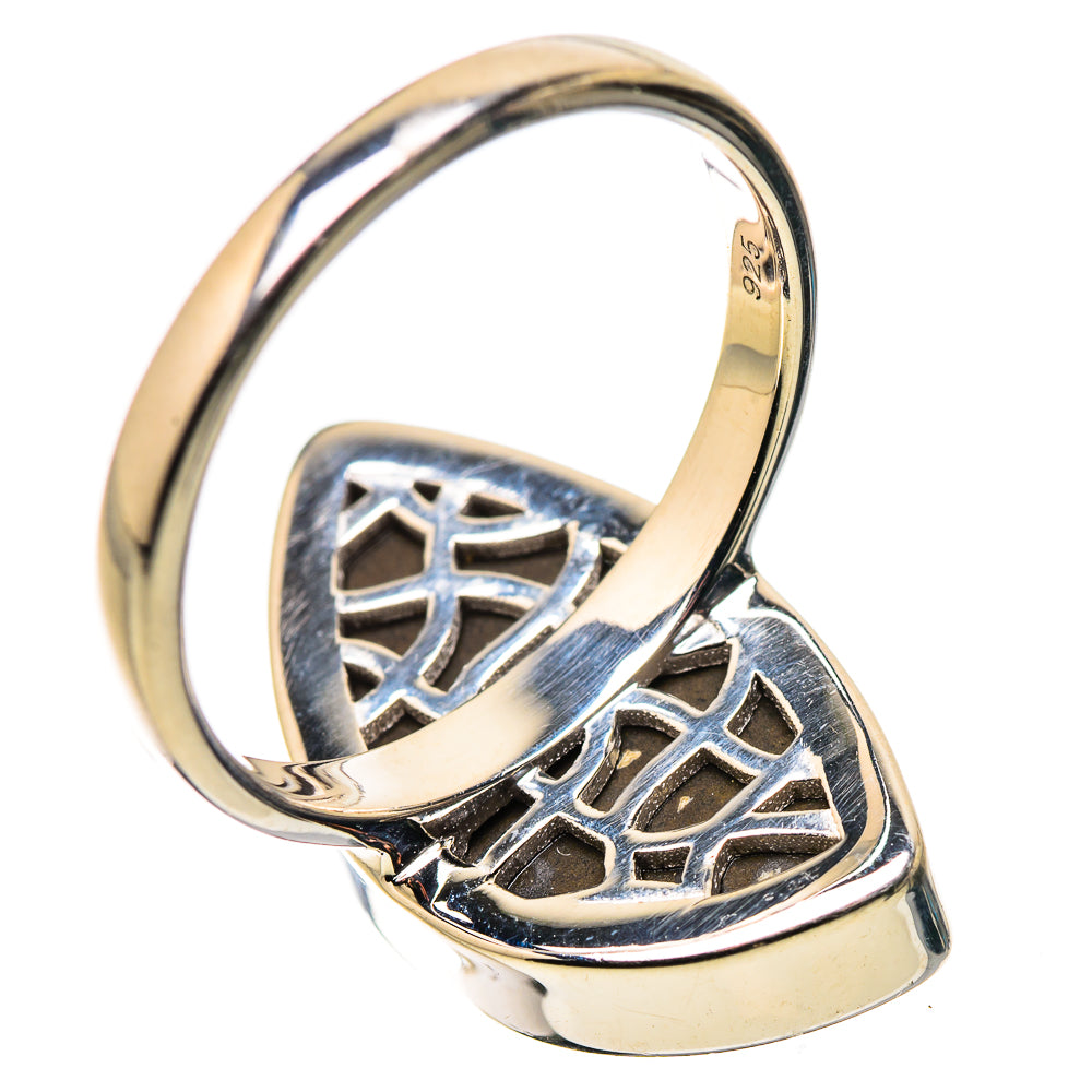 AAA Canadian Ammolite Rings handcrafted by Anasilvercos - RING134539
