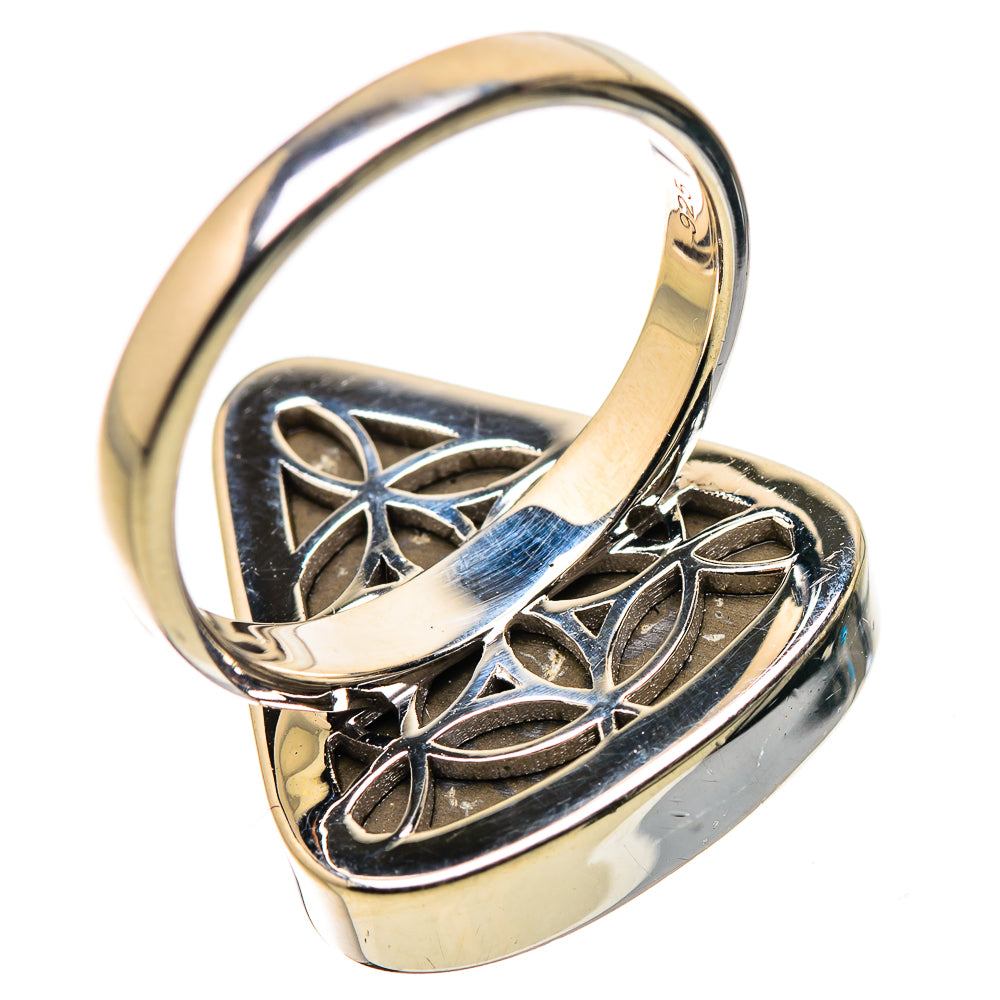 AAA Canadian Ammolite Rings handcrafted by Anasilvercos - RING134551