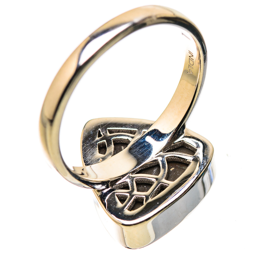 AAA Canadian Ammolite Rings handcrafted by Anasilvercos - RING134557