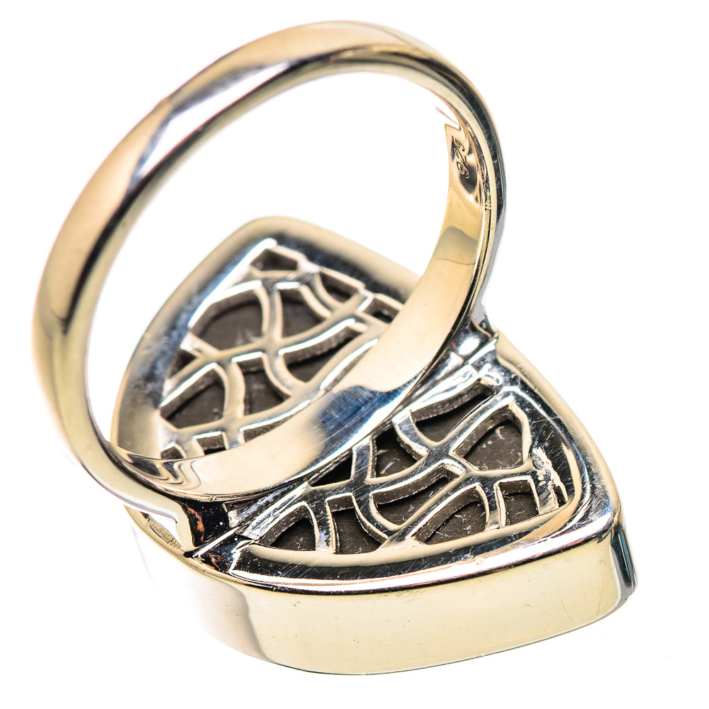 AAA Canadian Ammolite Rings handcrafted by Anasilvercos - RING134558