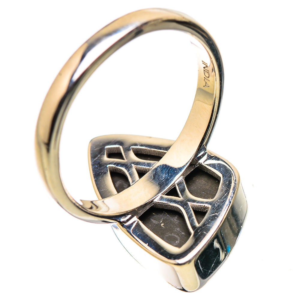 AAA Canadian Ammolite Rings handcrafted by Anasilvercos - RING134566