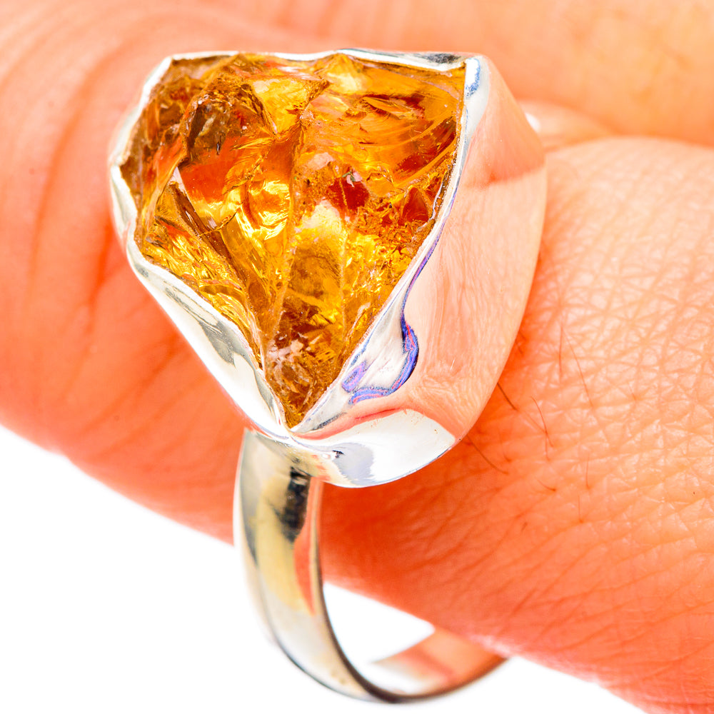 Citrine Rings handcrafted by Anasilvercos - RING100001