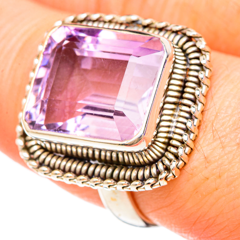 Kunzite Rings handcrafted by Anasilvercos - RING100008