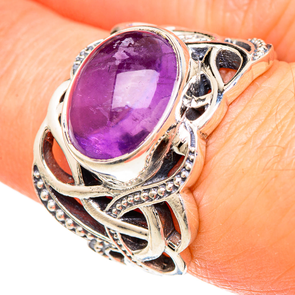 Amethyst Rings handcrafted by Anasilvercos - RING100012