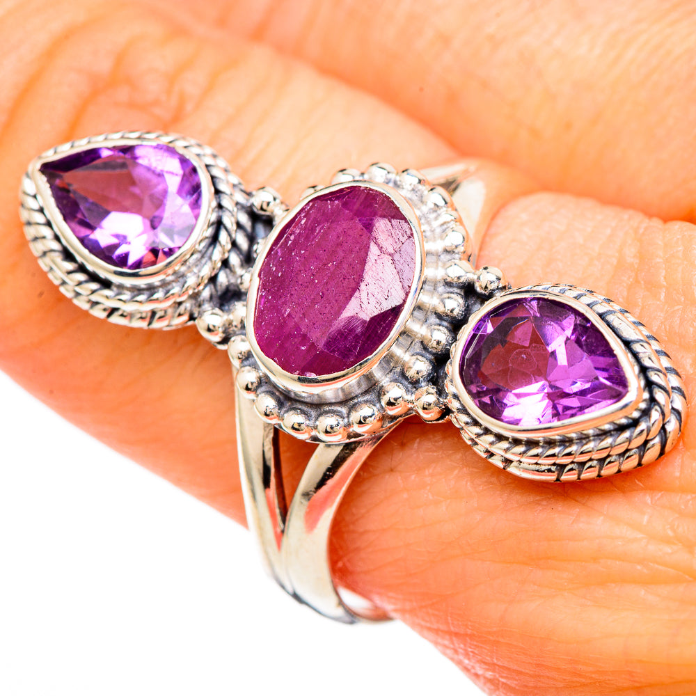 Ruby Rings handcrafted by Anasilvercos - RING100013