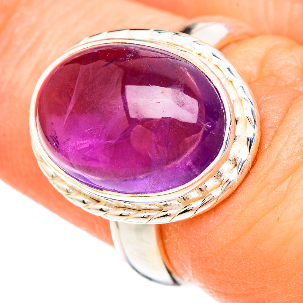 Amethyst Rings handcrafted by Anasilvercos - RING100015