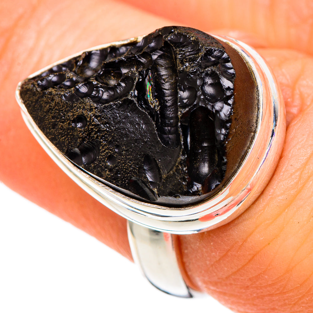 Tektite Rings handcrafted by Anasilvercos - RING100018