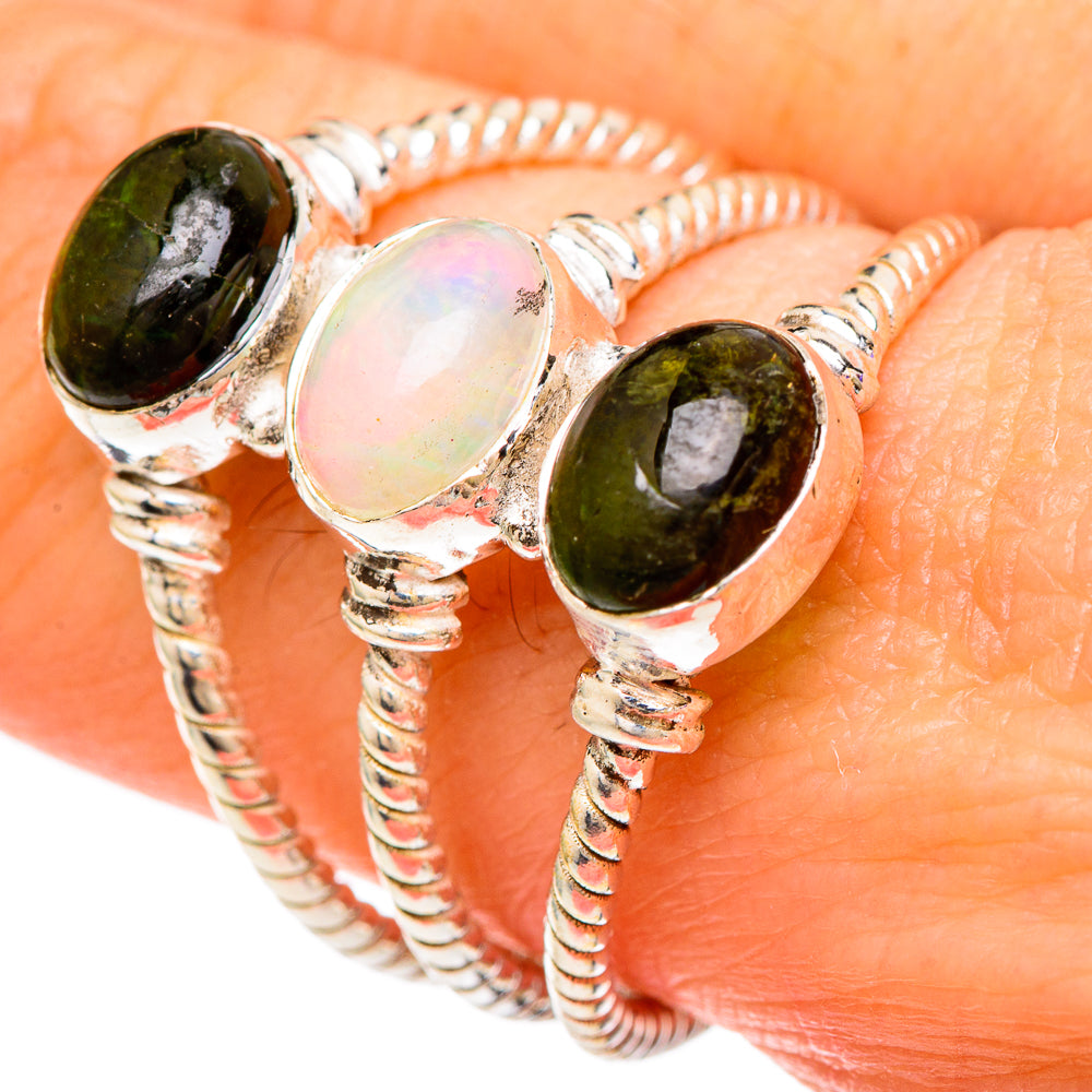 Ethiopian Opal Rings handcrafted by Anasilvercos - RING100022