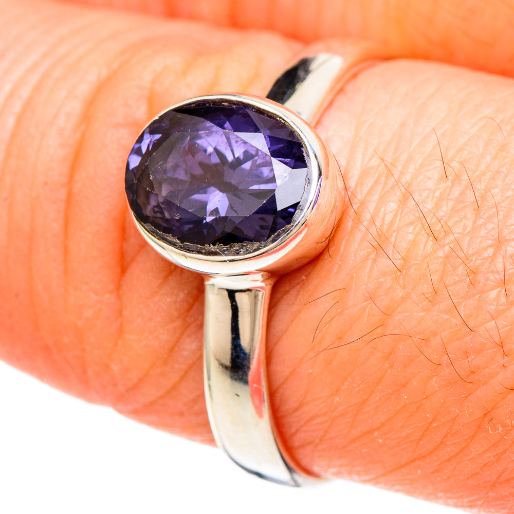 Violet Spinel Rings handcrafted by Anasilvercos - RING100050