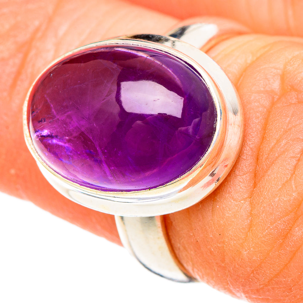 Amethyst Rings handcrafted by Anasilvercos - RING100055