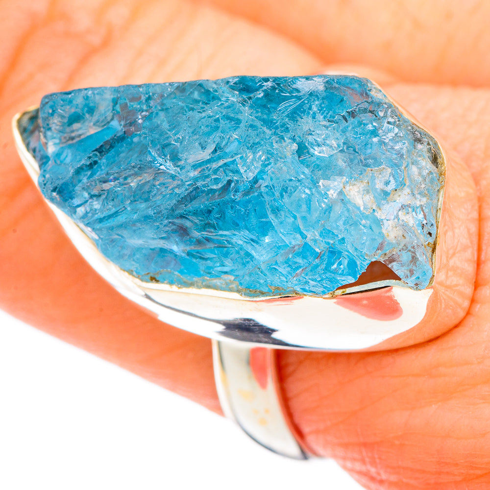 Aquamarine Rings handcrafted by Anasilvercos - RING100062