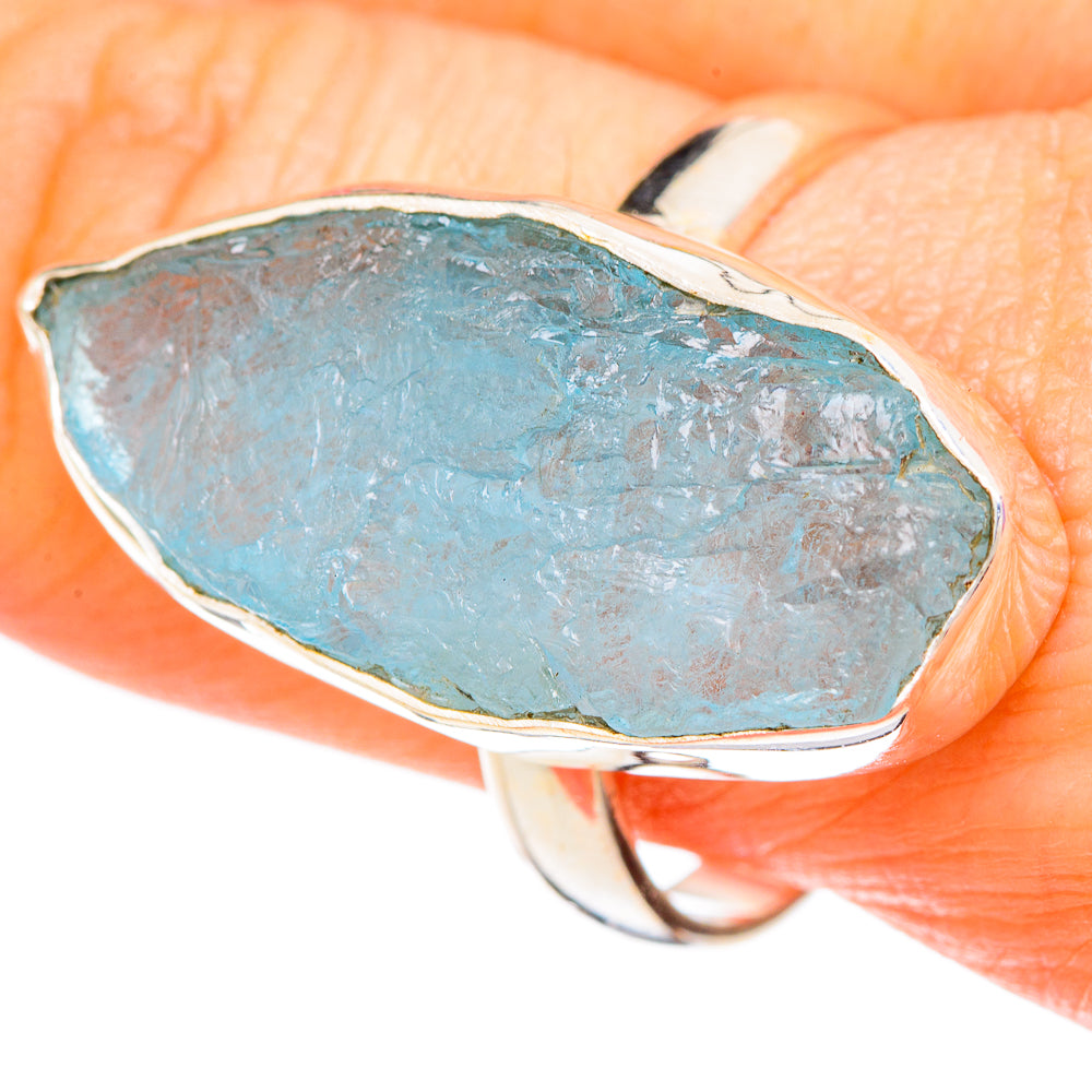 Aquamarine Rings handcrafted by Anasilvercos - RING100071