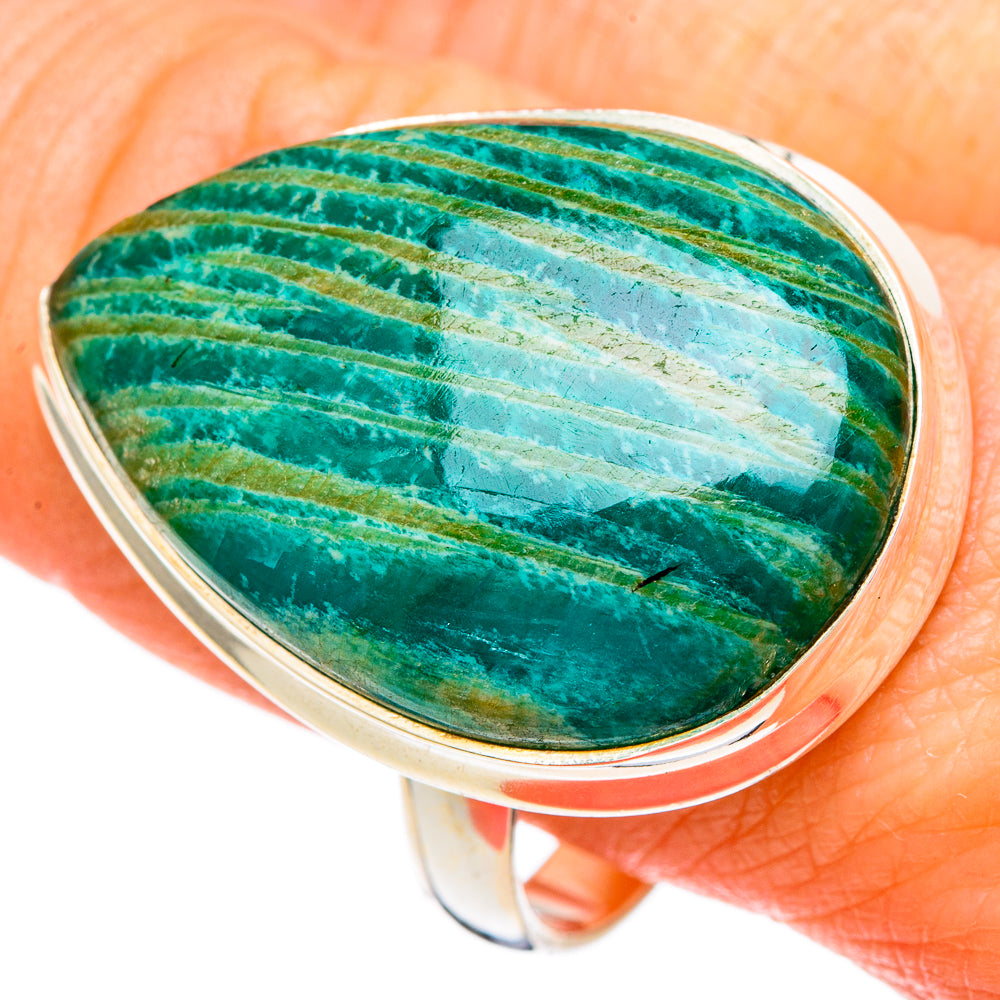 Amazonite Rings handcrafted by Anasilvercos - RING100078