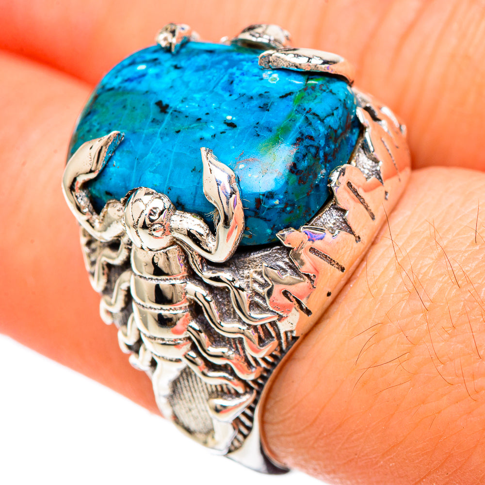 Chrysocolla Rings handcrafted by Anasilvercos - RING100108