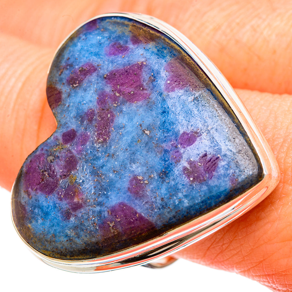 Ruby Fuchsite Rings handcrafted by Anasilvercos - RING100109