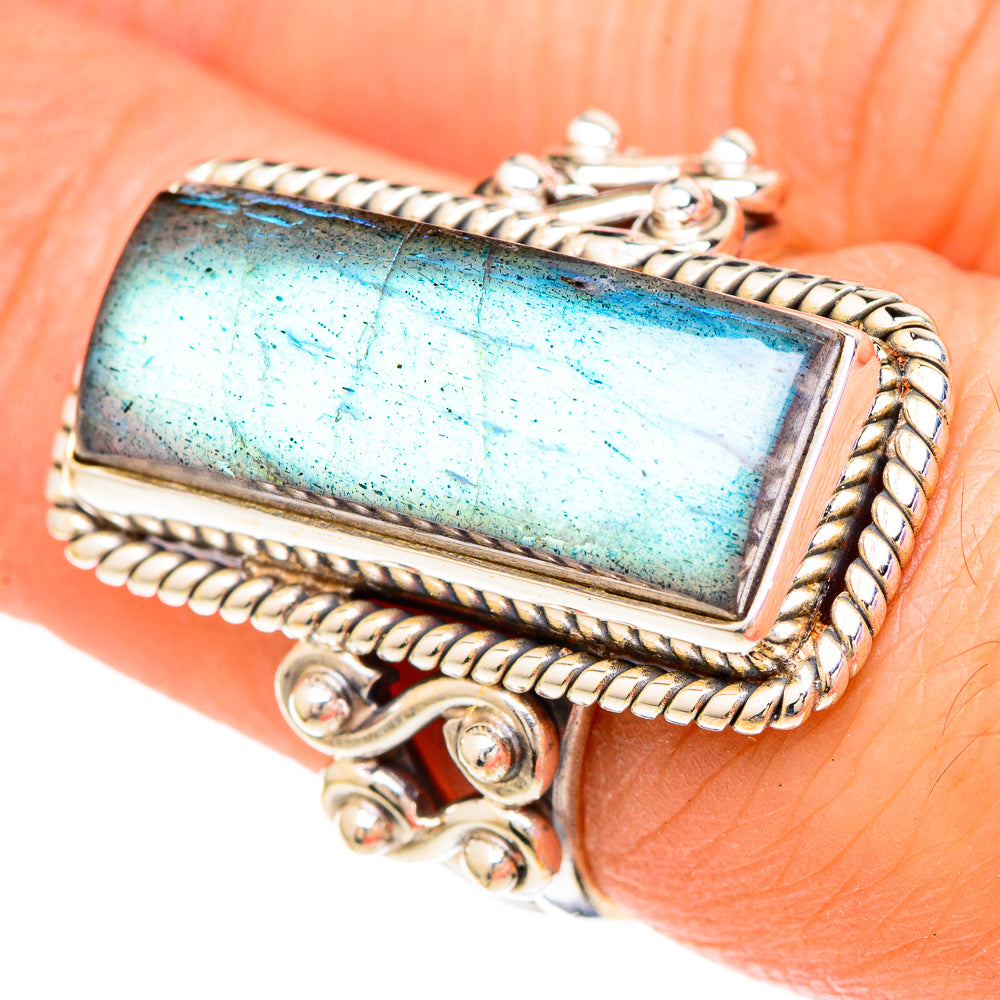 Labradorite Rings handcrafted by Anasilvercos - RING100111