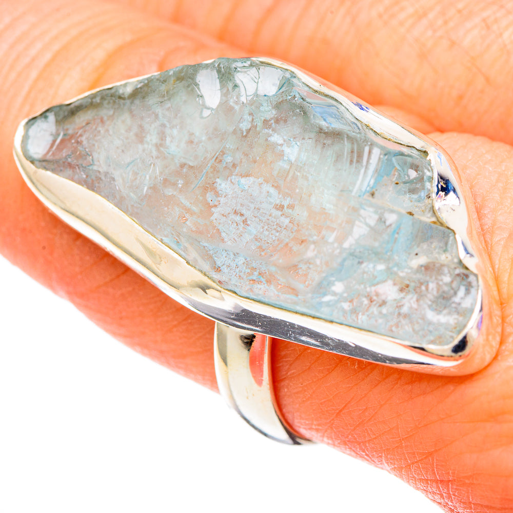 Aquamarine Rings handcrafted by Anasilvercos - RING100114